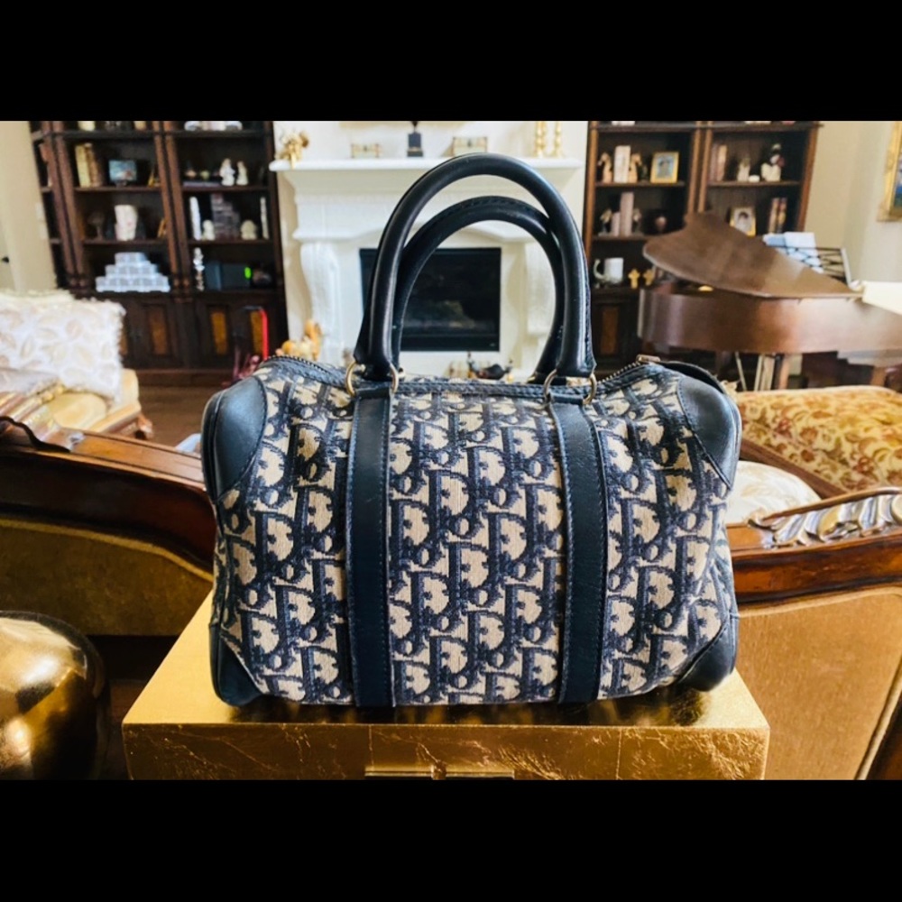 SOLD Authentic Vintage Dior Monogram Boston Bag - Picture 1 of 14